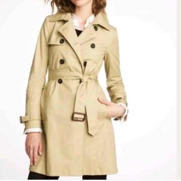 J. Crew Jackets & Blazers - J.Crew Collection Icon Trench Khaki Size 8